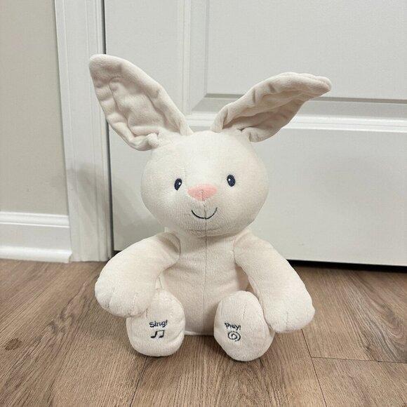 GUND Flora Musical Stuffed Animal in Cream - Picture 4 of 6